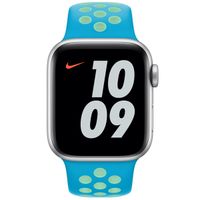 Apple Bracelet Nike Sport Apple Watch Series 1 t/m 9 / SE (38/40/41 mm) | Series 10 / 11 (42 mm) - Chlorine Blue/Green Glow