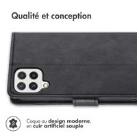 imoshion Étui de téléphone portefeuille Luxe Samsung Galaxy M22 / A22 (4G) - Noir