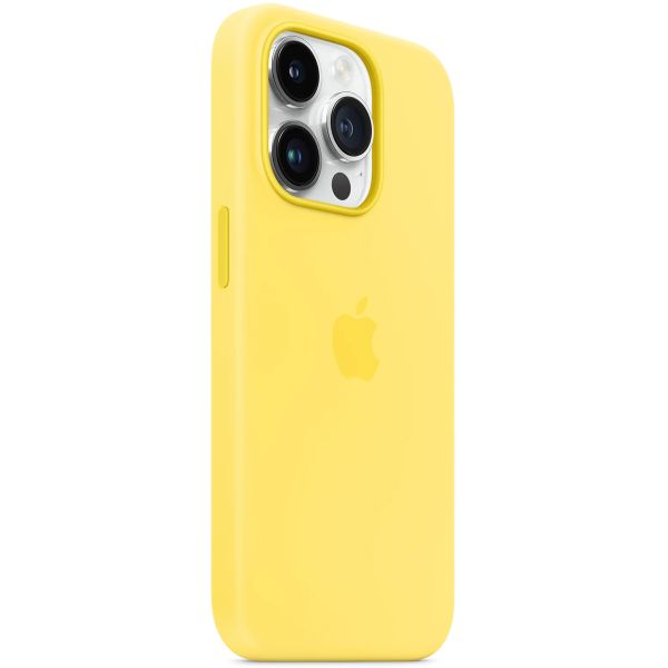 Apple Coque en silicone MagSafe iPhone 14 Pro - Canary Yellow