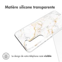 imoshion Coque Design Samsung Galaxy S23 Plus - White Marble