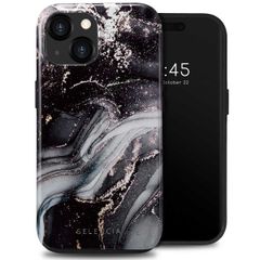 Selencia Coque arrière Vivid Tough iPhone 15  - Chic Marble Black