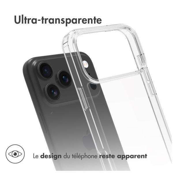 Accezz Coque Xtreme Impact Apple iPhone 17 Pro Max - Transparent