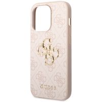 Guess Coque 4G Metal Logo Backcover iPhone 14 Pro - Rose