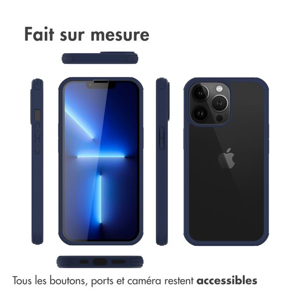 Accezz ﻿Coque de protection intégrale à 360° iPhone 13 Pro - Bleu