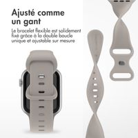 imoshion Bracelet en silicone⁺ Apple Watch Series 1 á 10 / SE / Ultra (2) (44/45/46/49 mm) - Stone - Taille M/L