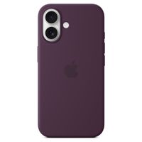 Apple Coque en silicone MagSafe Apple iPhone 16 - Plum