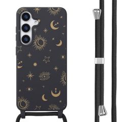 imoshion Coque design en silicone avec cordon Samsung Galaxy S25 - Sky black