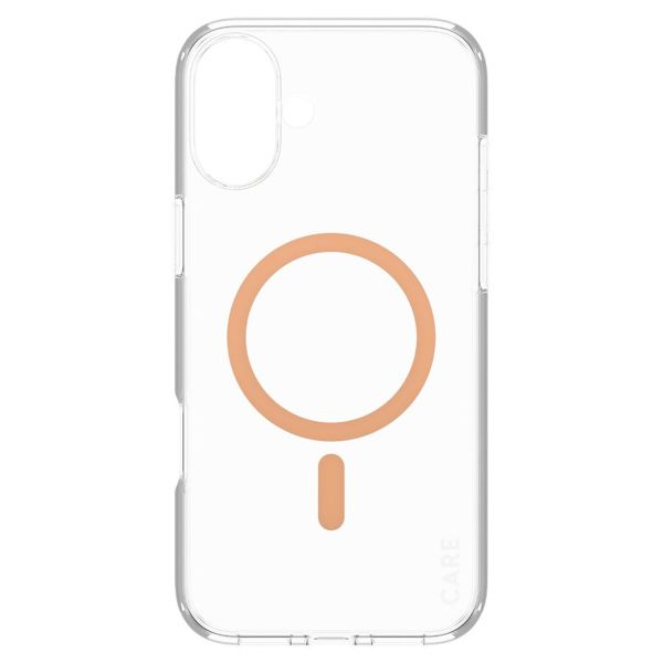 CARE by PanzerGlass Coque Urban Combat MagSafe iPhone 16 Plus - Transparent / Peach