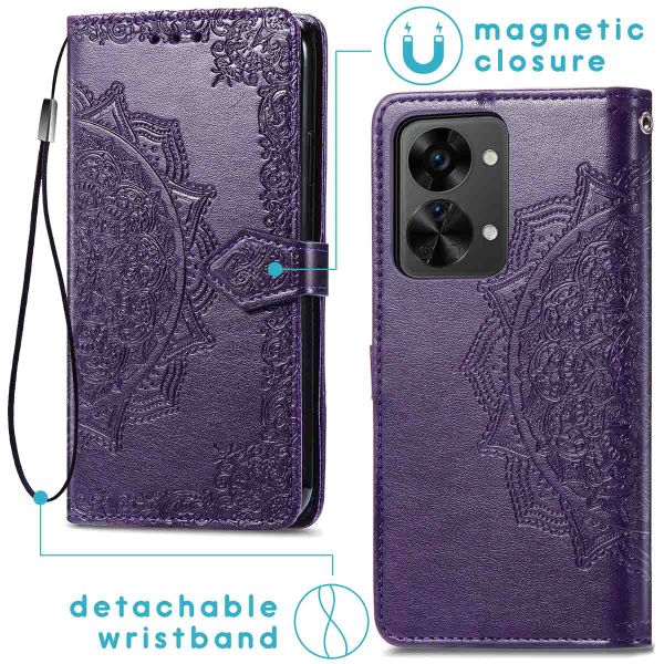 imoshion Etui de télephone Mandala OnePlus Nord 2T - Violet