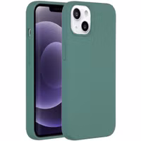 Accezz Coque Liquid Silicone Apple iPhone 13 - Vert foncé
