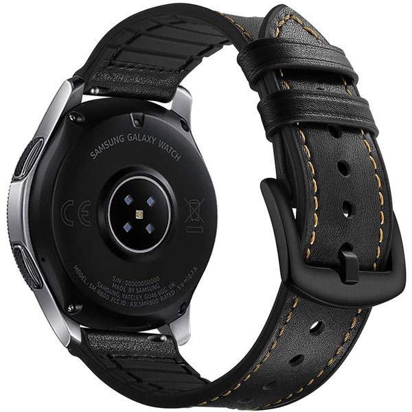 imoshion Bracelet en cuir Watch 46/Gear S3 Frontier/Watch3 45