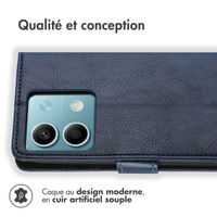 imoshion Étui de télephone portefeuille Xiaomi Redmi Note 13 (5G) - Bleu foncé