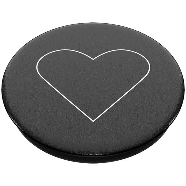 PopSockets PopGrip - Amovible - White Heart Black