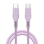 imoshion Braided USB-C vers câble USB-C - 2 mètre - Lilas