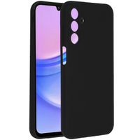 Accezz Coque Liquid Silicone Samsung Galaxy A15 (5G/4G) - Noir