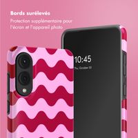 Selencia Coque arrière Vivid Samsung Galaxy S25 Edge - Wave Vibes Lipstick