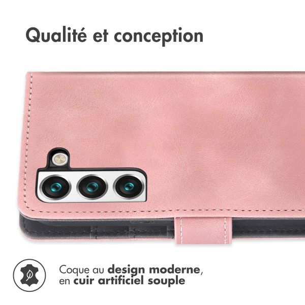 imoshion Etui de télephone portefeuille avec cordon Samsung Galaxy S22 - Rose