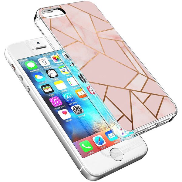 imoshion Coque Design Apple iPhone SE (2016) / 5 / 5s - Pink Graphic