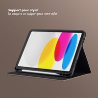 Selencia Coque tablette Riva Apple iPad 11 (2025) 11 pouces A16 / iPad 10 (2022) 10.9 pouces - Beige