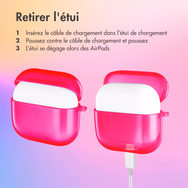 imoshion Coque Néon Apple AirPods 3 - Rose Fluo