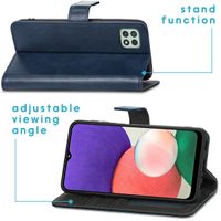 imoshion Étui de télephone portefeuille Samsung Galaxy A22 (5G) - Bleu foncé