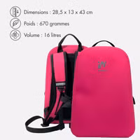 imoshion Sac à dos Hermétique et Étanche 16L - Moyen - Rose vif