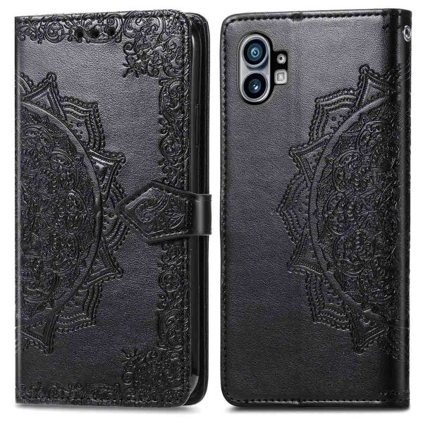 imoshion Etui de téléphone portefeuille Mandala Nothing Phone (1) - Noir