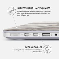 Burga Coque Rigide MacBook Air 13 pouces (2022) / Air 13 pouces (2024) M3 chip - A2681 / A3113 - Snowstorm