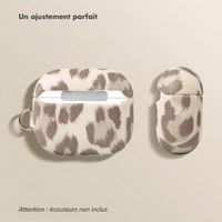 Selencia Coque Sabi motif panthère  Apple Airpods Pro 3 - Soft Ivory