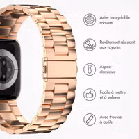 imoshion Bracelet en acier Apple Watch Series 1 á 9 / SE (38/40/41 mm) | Series 10 / 11 (42 mm) - Rose Dorée