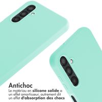 imoshion Coque en silicone avec cordon Samsung Galaxy A25 (5G) - Menthe verte