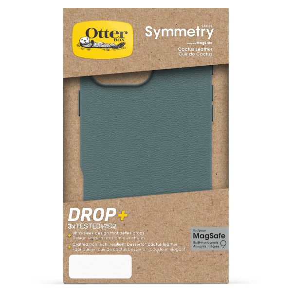 OtterBox Coque en cuir de cactus Symmetry MagSafe Apple iPhone 16 Pro Max - Juniper Sprig