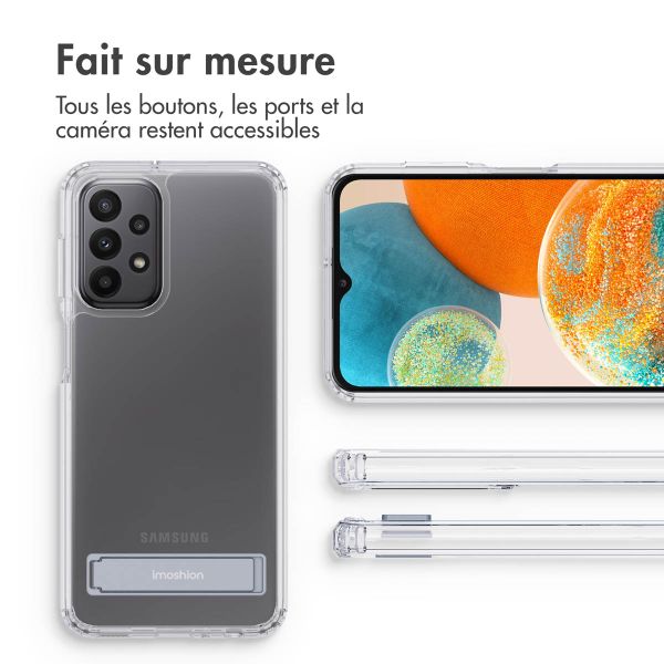 imoshion ﻿Coque Stand Samsung Galaxy A23 (5G) - Transparent