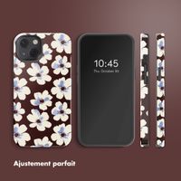 Selencia Coque arrière Vivid avec MagSafe Apple iPhone 13 - Choco Flower Pop