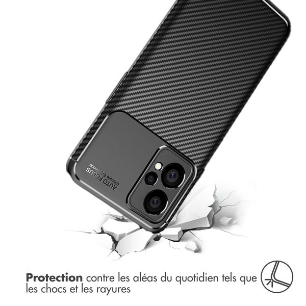 imoshion Coque silicone Carbon Realme 9 Pro Plus - Noir