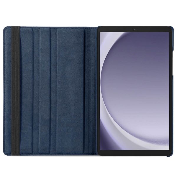 imoshion Coque tablette rotatif à 360° Samsung Galaxy Tab A9 8.7 pouces - Bleu foncé