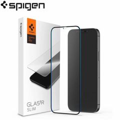 Spigen Protection d'écran en verre trempé GLAStR Slim + Applicator iPhone 16 Plus / 15 Plus