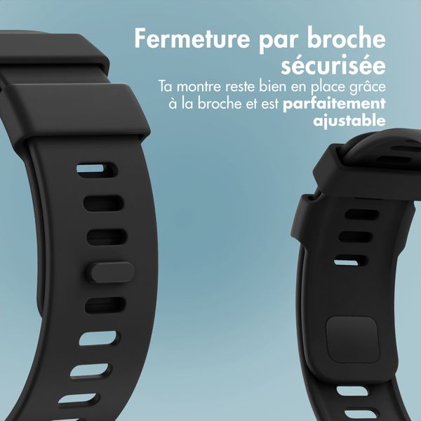 imoshion Bracelet silicone Xiaomi Smart Band 9 / 8 Pro / Redmi Watch 6 / 5 / 4 - Noir