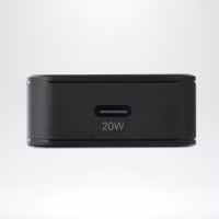Accezz Chargeur GaN Ultra Slim - USB-C - 20 W - Noir