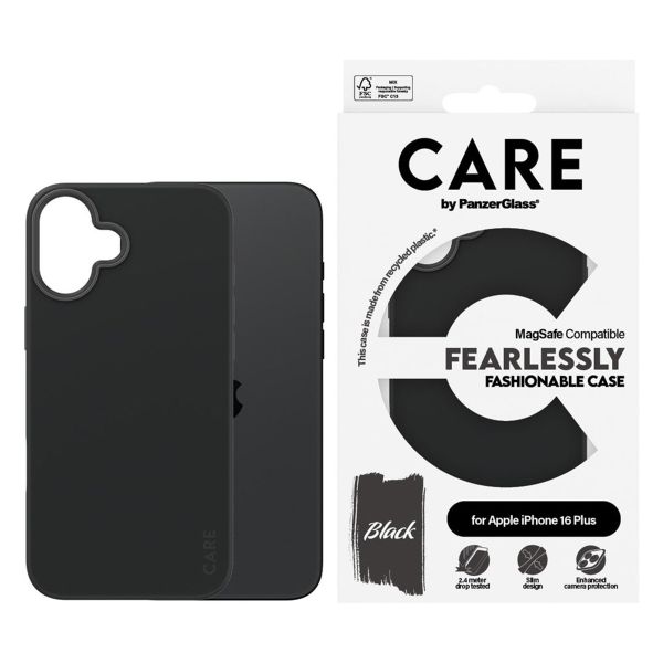 CARE by PanzerGlass Coque Fashion MagSafe Apple iPhone 16 Plus - Noir