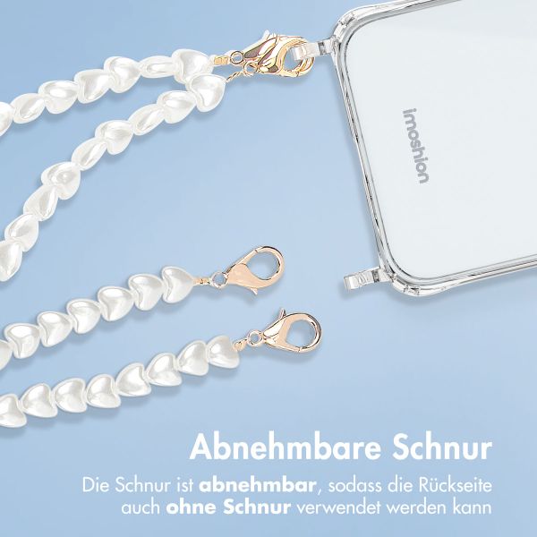imoshion Coque avec dragonne + bracelet Apple iPhone X / Xs - Perles Cœurs