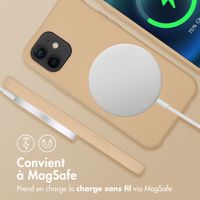 imoshion Coque arrière Color avec cordon amovible et MagSafe Apple iPhone 12 (Pro) - Nude