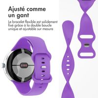 imoshion Bracelet en silicone Google Pixel Watch 3 - 45 mm - Taille S - Violet