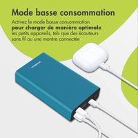 imoshion Ultra Series Aluminium | Batterie externe 20.000 mAh - Charge rapide jusqu'à 33 watts - Vert Petrol 