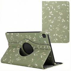 imoshion Coque tablette Design rotatif à 360° Samsung Galaxy Tab S6 Lite (2020/2022/2024)  - Green Flowers