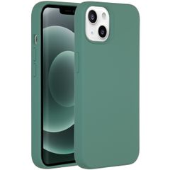 Accezz Coque Liquid Silicone Apple iPhone 13 Mini - Vert foncé