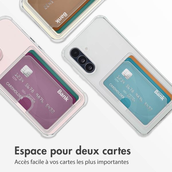 imoshion Coque silicone avec porte-cartes Samsung Galaxy A26 - Transparent