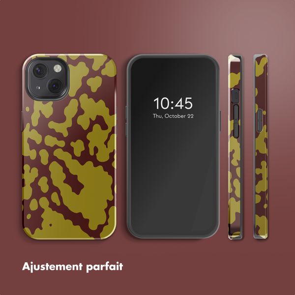 Selencia Coque arrière Vivid avec MagSafe Apple iPhone 13 - Moo'd Olive Dust