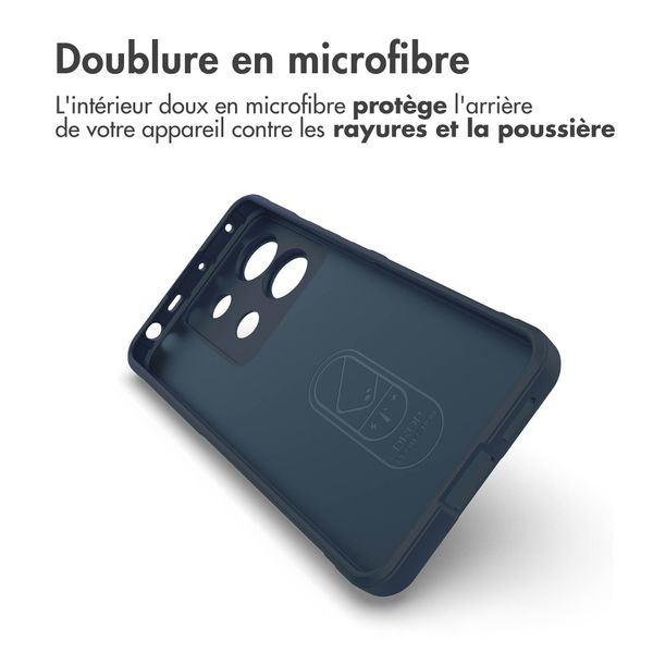 imoshion Coque arrière EasyGrip Xiaomi Poco X6 Pro - Bleu foncé