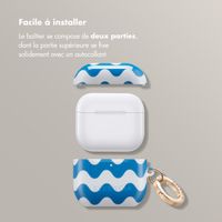 Selencia Coque Vivid Apple AirPods 4 - Wave Vibes Classic Blue